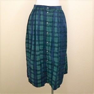 *SALE* VINTAGE Blue Green Skirt with Pockets